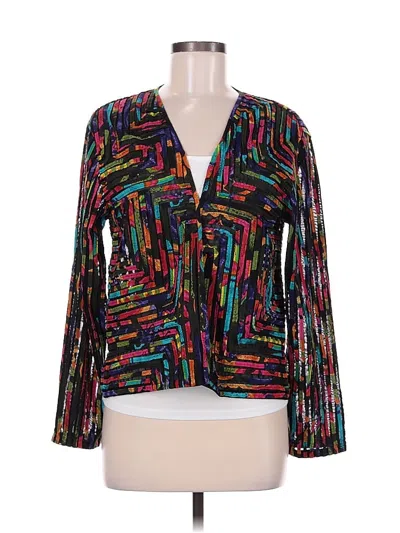 Pre-owned Chico's Blazer Jacket In Black