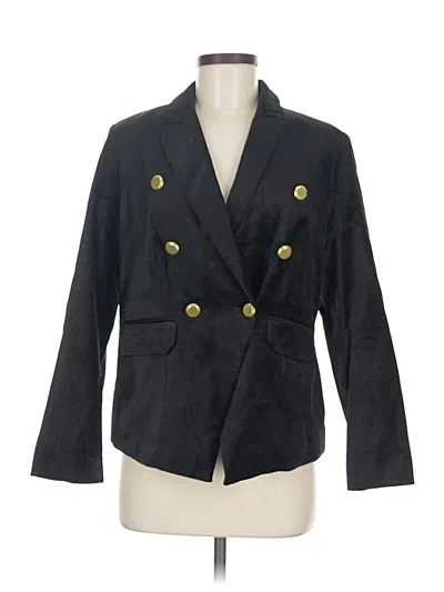 Pre-owned Chico's Blazer Jacket In Black