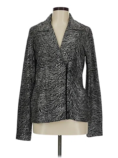 Pre-owned Chico's Blazer Jacket In Black