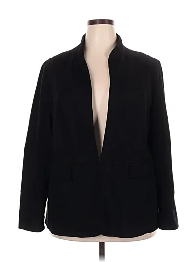 Pre-owned Chico's Blazer Jacket In Black
