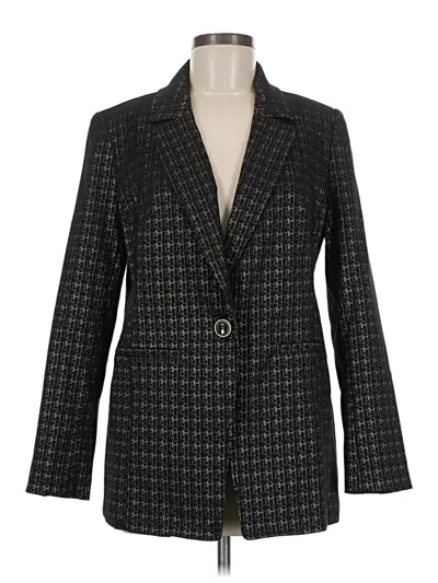 Pre-owned Chico's Blazer Jacket In Black