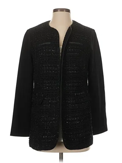 Pre-owned Chico's Blazer Jacket In Black