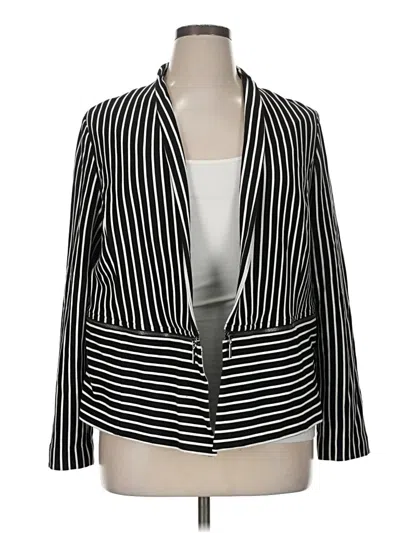 Pre-owned Chico's Blazer Jacket In Black