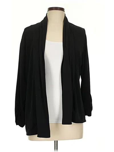 Pre-owned Chico's Blazer Jacket In Black
