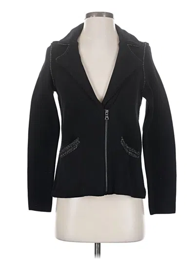 Pre-owned Chico's Blazer Jacket In Black