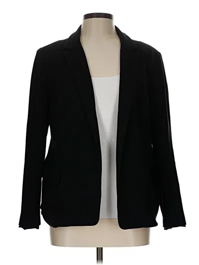 Pre-owned Chico's Blazer Jacket In Black