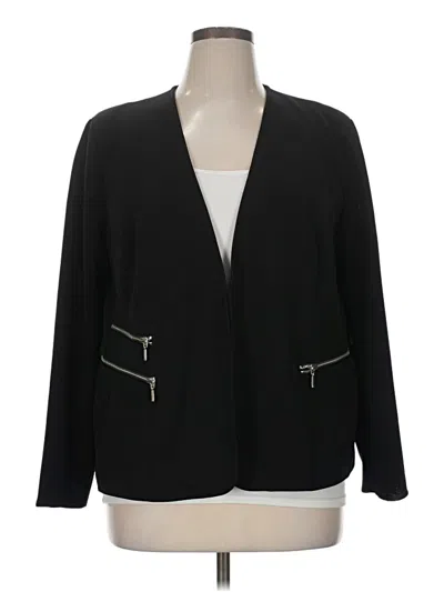 Pre-owned Chico's Blazer Jacket In Black
