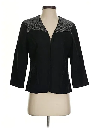 Pre-owned Chico's Blazer Jacket In Black