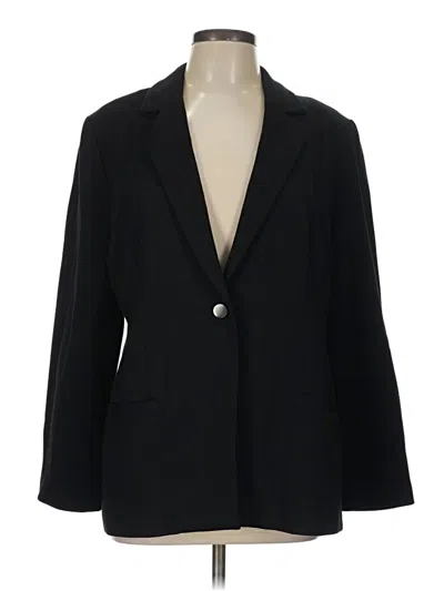 Pre-owned Chico's Blazer Jacket In Black