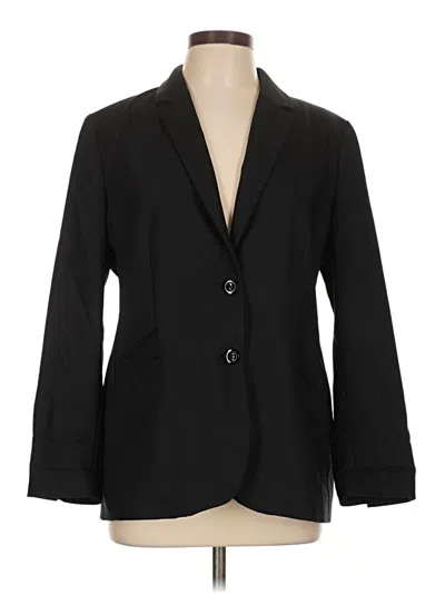 Pre-owned Chico's Blazer Jacket In Black