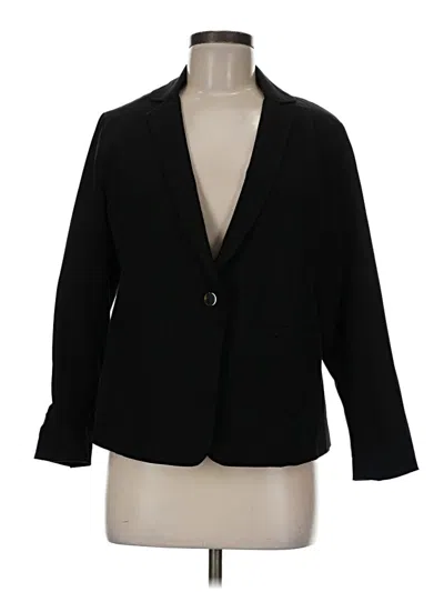 Pre-owned Chico's Blazer Jacket In Black