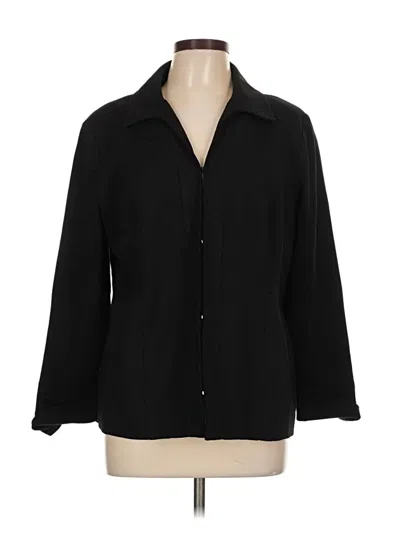 Pre-owned Chico's Blazer Jacket In Black
