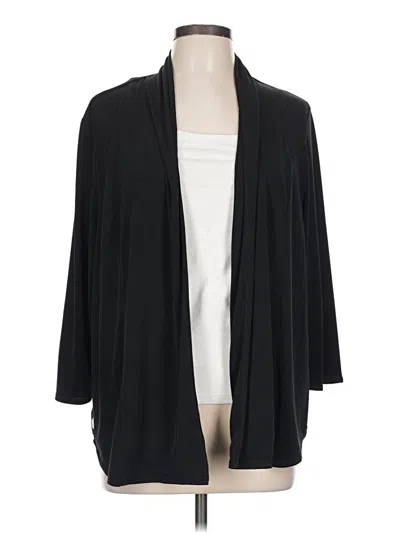 Pre-owned Chico's Blazer Jacket In Black