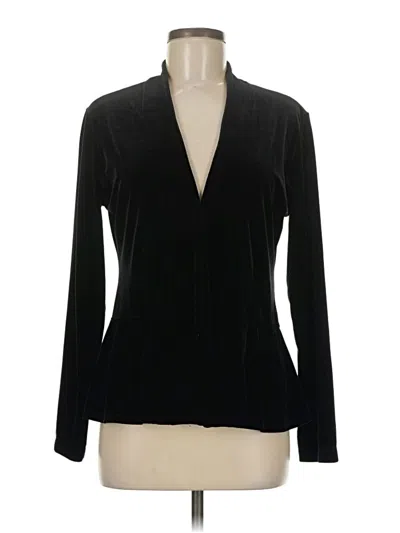 Pre-owned Chico's Blazer Jacket In Black