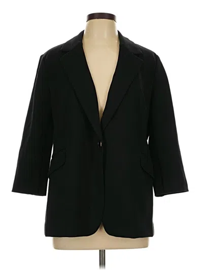 Pre-owned Chico's Blazer Jacket In Black