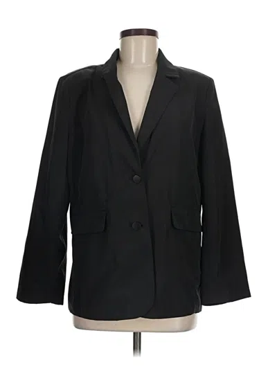 Pre-owned Chico's Blazer Jacket In Black