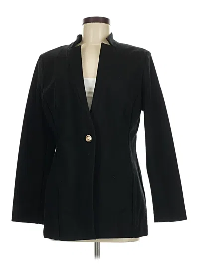 Pre-owned Chico's Blazer Jacket In Black