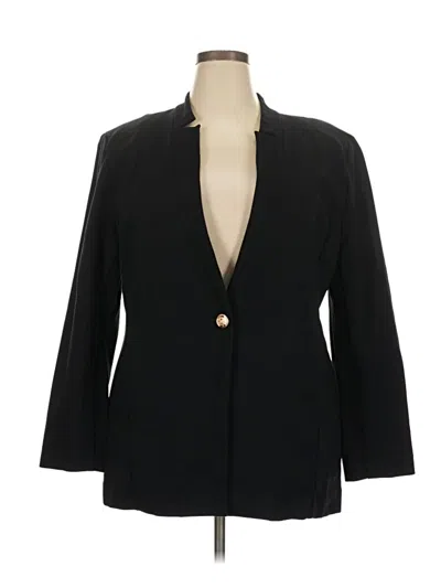 Pre-owned Chico's Blazer Jacket In Black