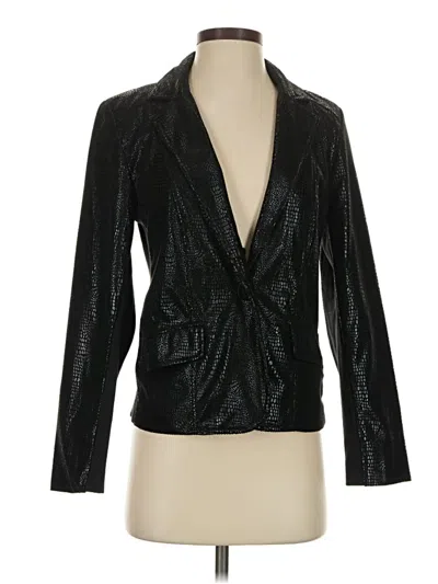 Pre-owned Chico's Blazer Jacket In Black