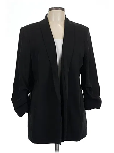Pre-owned Chico's Blazer Jacket In Black