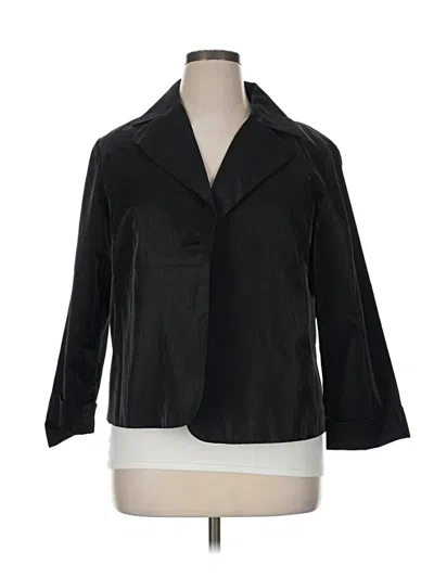 Pre-owned Chico's Blazer Jacket In Black