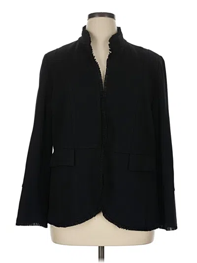 Pre-owned Chico's Blazer Jacket In Black