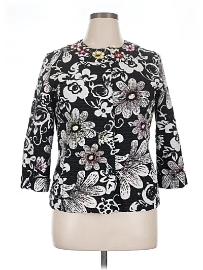 Pre-owned Chico's Blazer Jacket In Black