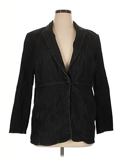 Pre-owned Chico's Blazer Jacket In Black