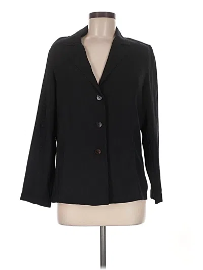 Pre-owned Chico's Blazer Jacket In Black