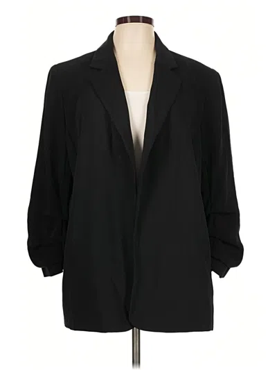 Pre-owned Chico's Blazer Jacket In Black