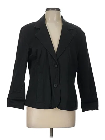 Pre-owned Chico's Blazer Jacket In Black