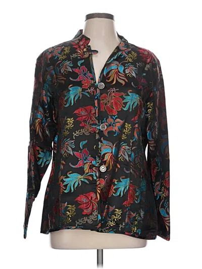 Pre-owned Chico's Blazer Jacket In Black
