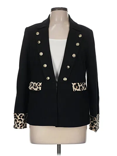 Pre-owned Chico's Blazer Jacket In Black