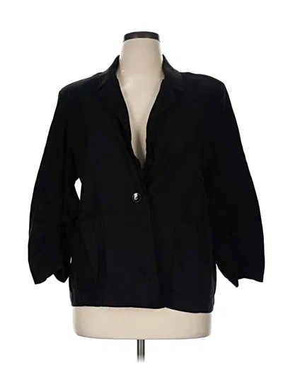 Pre-owned Chico's Blazer Jacket In Black
