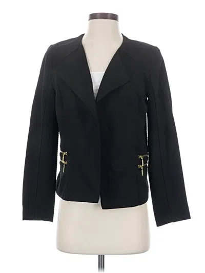 Pre-owned Chico's Blazer Jacket In Black