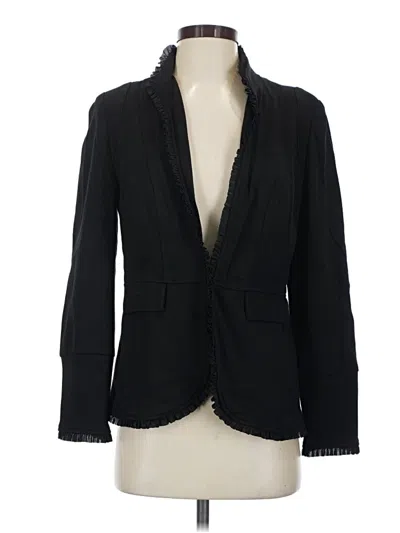 Pre-owned Chico's Blazer Jacket In Black