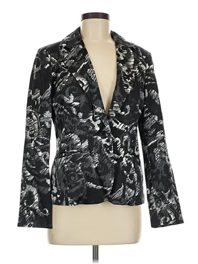 Pre-owned Chico's Blazer Jacket In Black
