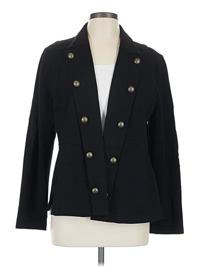 Pre-owned Chico's Blazer Jacket In Black