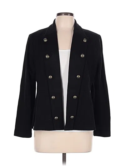 Pre-owned Chico's Blazer Jacket In Black