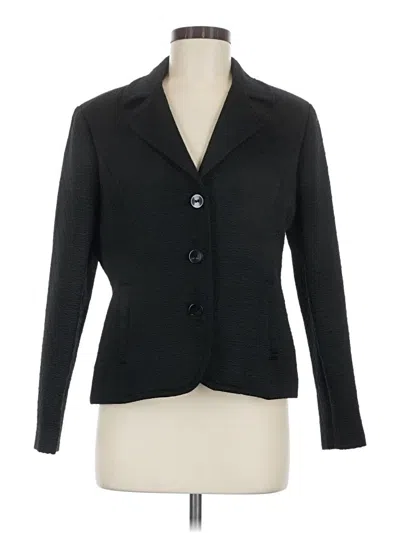 Pre-owned Chico's Blazer Jacket In Black