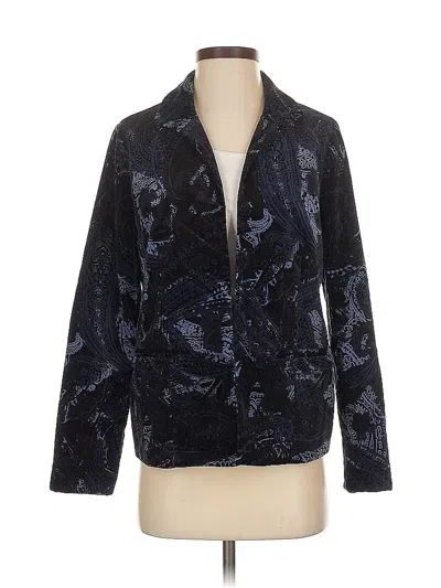 Pre-owned Chico's Blazer Jacket In Blue