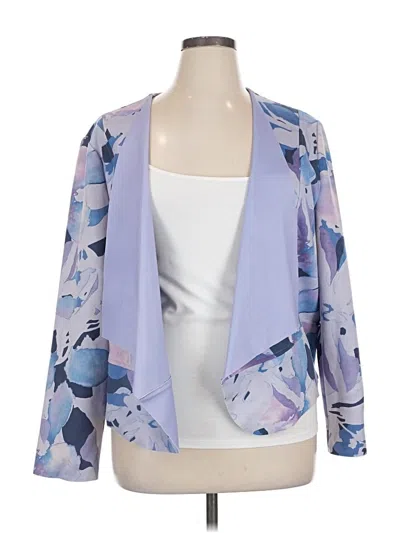 Pre-owned Chico's Blazer Jacket In Blue