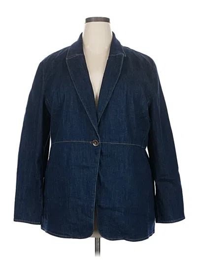 Pre-owned Chico's Blazer Jacket In Blue