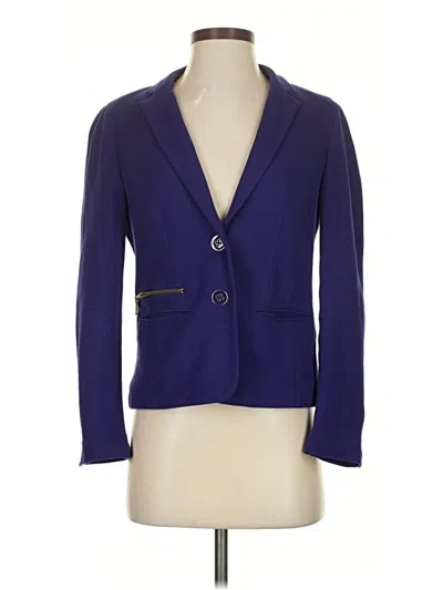 Pre-owned Chico's Blazer Jacket In Blue