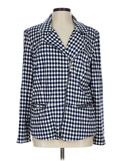 Pre-owned Chico's Blazer Jacket In Blue