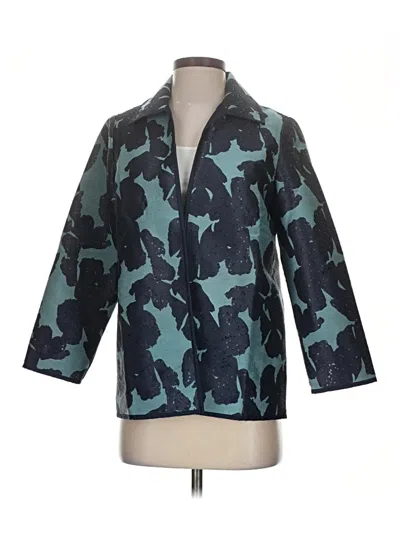 Pre-owned Chico's Blazer Jacket In Blue