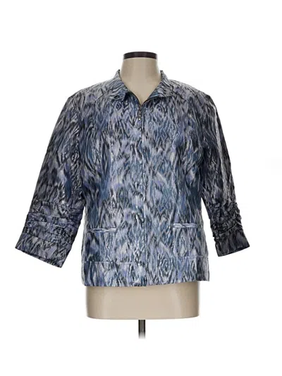 Pre-owned Chico's Blazer Jacket In Blue