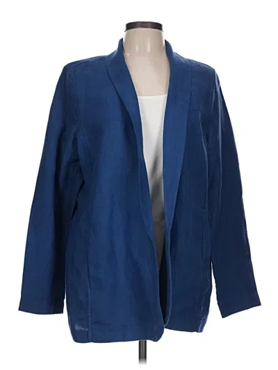 Pre-owned Chico's Blazer Jacket In Blue