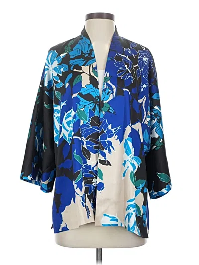 Pre-owned Chico's Blazer Jacket In Blue