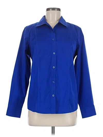 Pre-owned Chico's Blazer Jacket In Blue